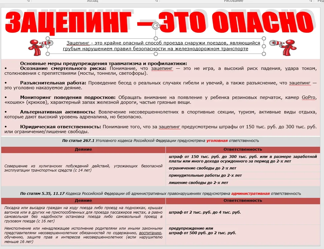 Руфинг — не искусство, зацепинг — не спорт! Давайте уступим дорогу поездам! 🚆🛑 Всероссийский детский