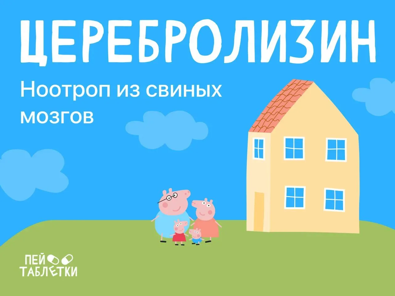 **Церебролизин: свиной белок для здоровья мозга **🐷  Церебролизин — это классический пример «чего-ни