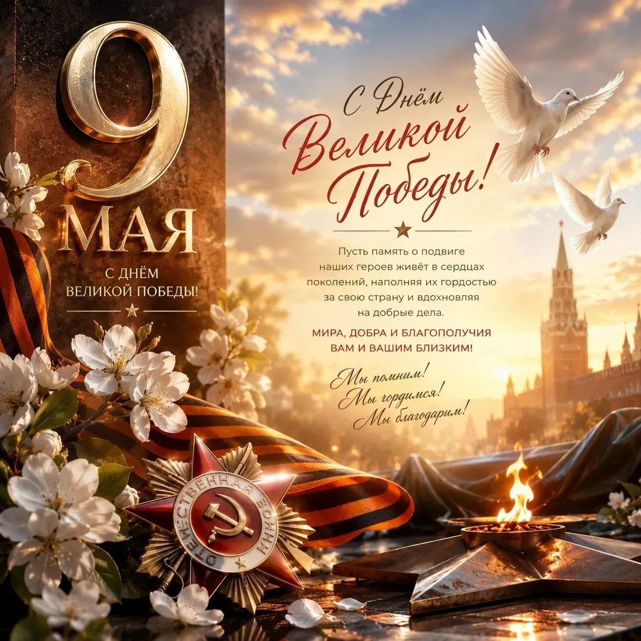 С Днём Великой Победы!   9 Мая — это день, который невозможно измерить только календарной датой. Это