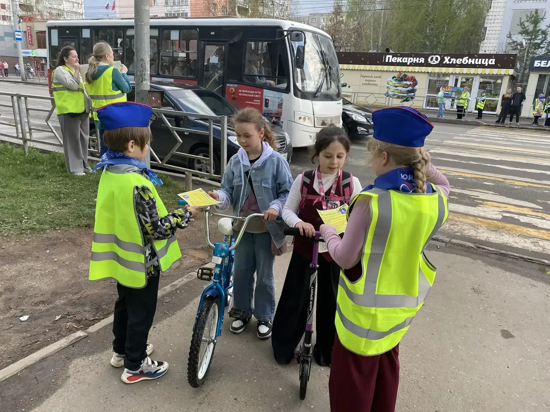 💥В нашем городе прошла масштабная акция «Безопасный переход», организованная совместно с отрядами юн