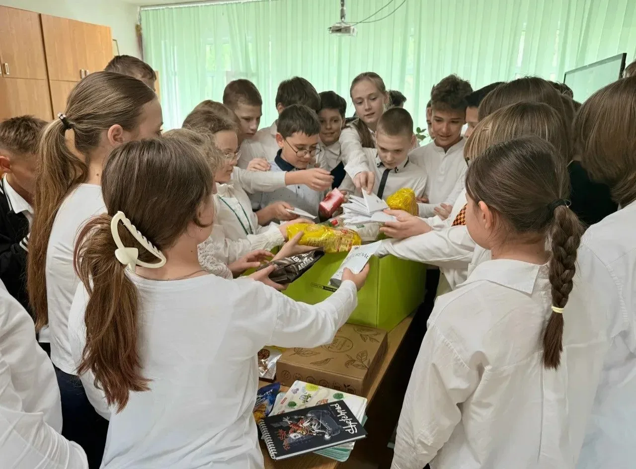 🤝Ученики ступинской школы №5 приняли участие в акции «Доброе дело»  В городском округе Ступино продо
