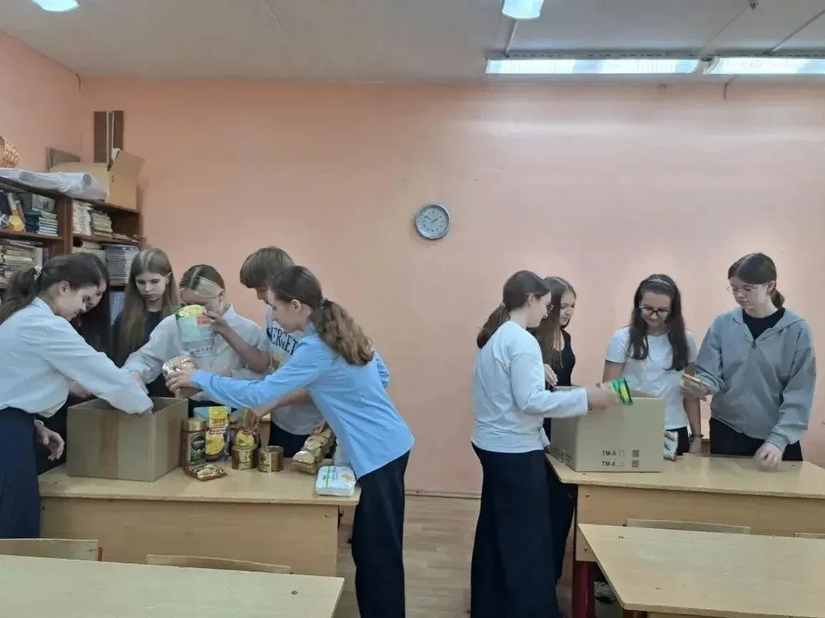 🤝Ученики ступинской школы №5 приняли участие в акции «Доброе дело»  В городском округе Ступино продо