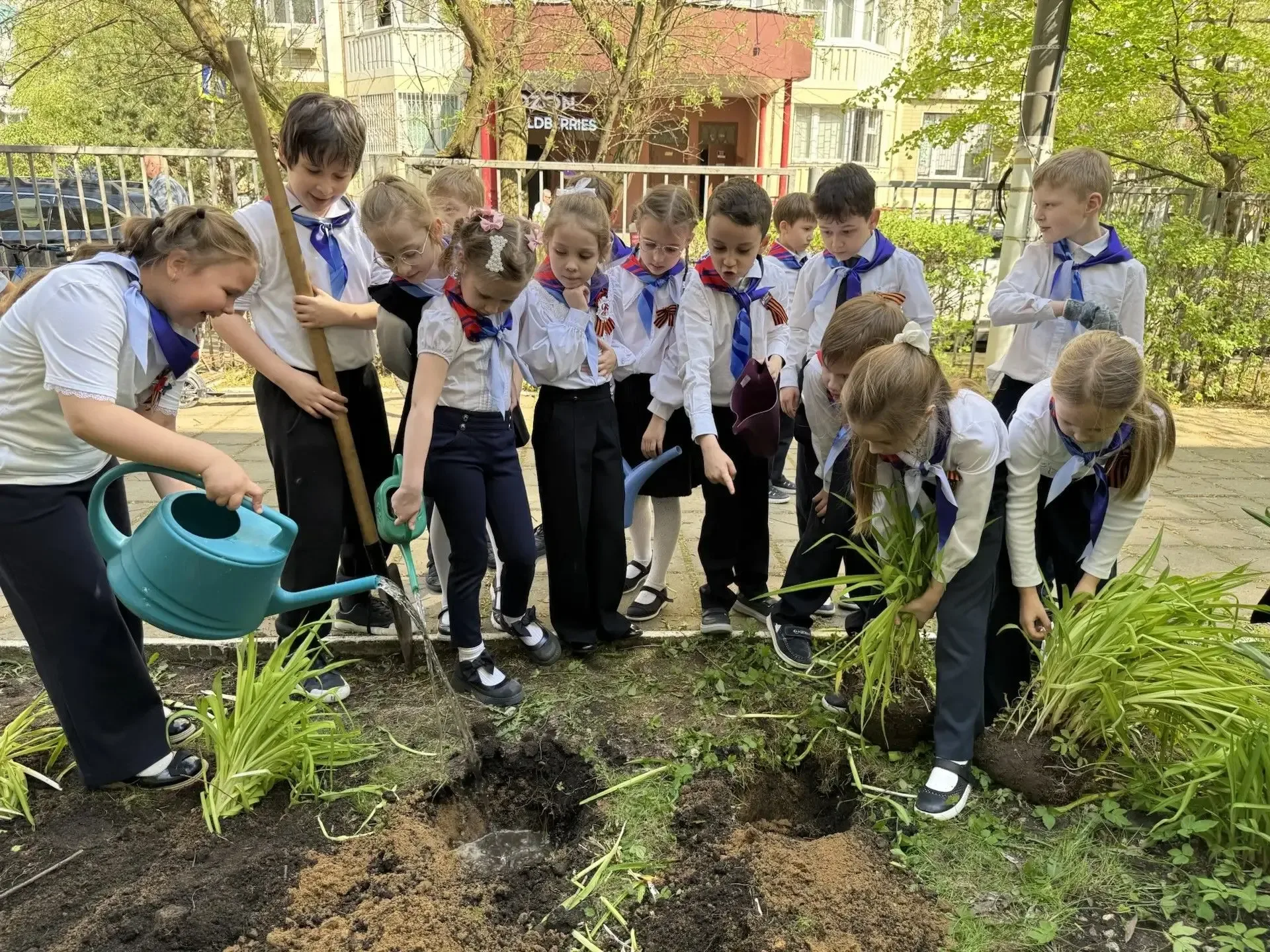 Акция «Клумба Орлят» совместно с программой развития социальной активности обучающихся начальных кла