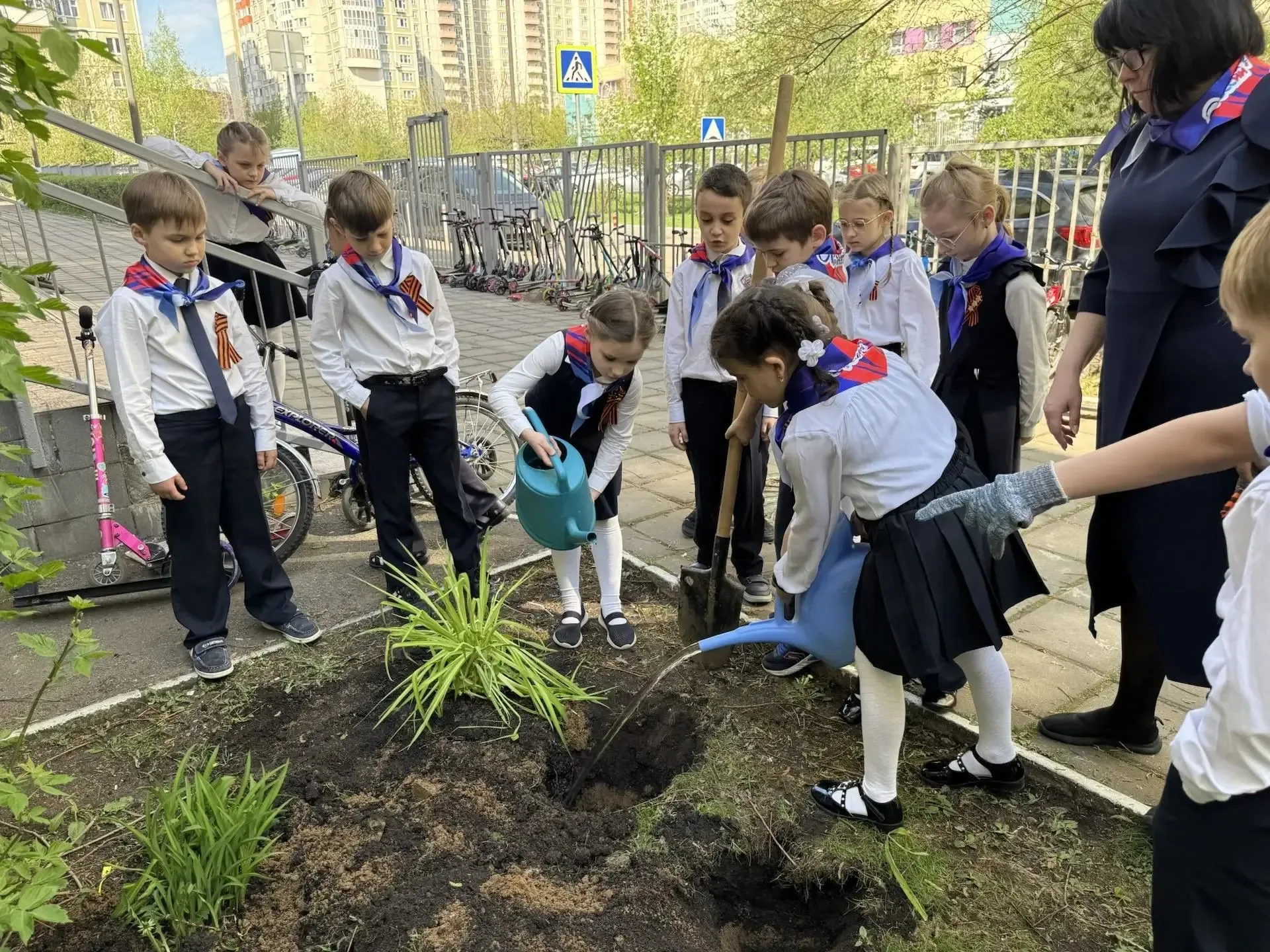 Акция «Клумба Орлят» совместно с программой развития социальной активности обучающихся начальных кла