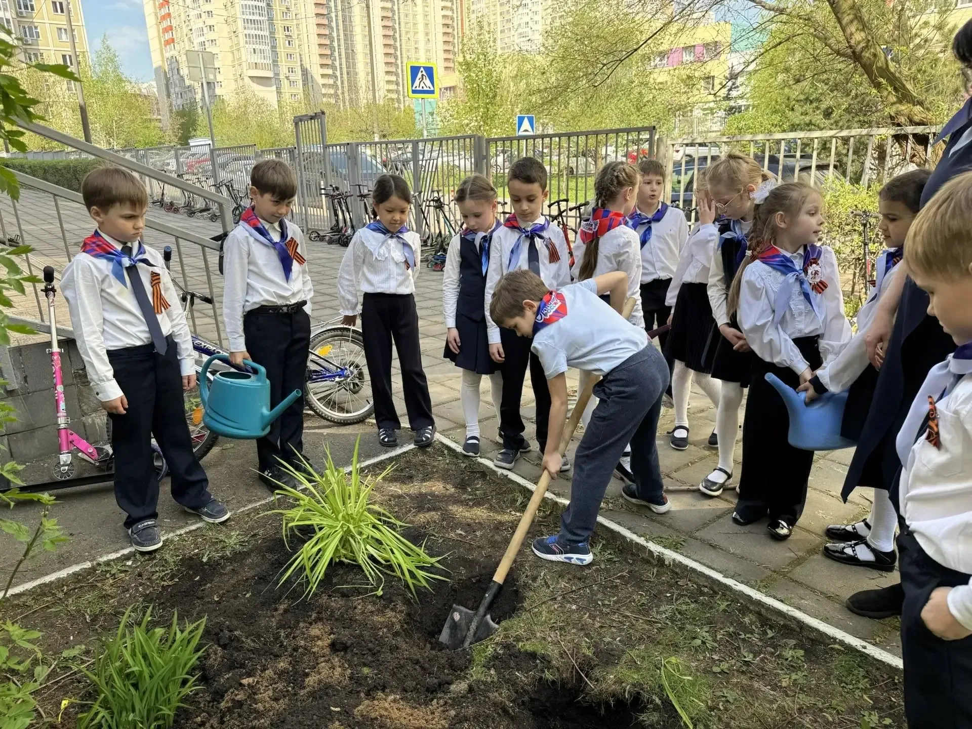 Акция «Клумба Орлят» совместно с программой развития социальной активности обучающихся начальных кла