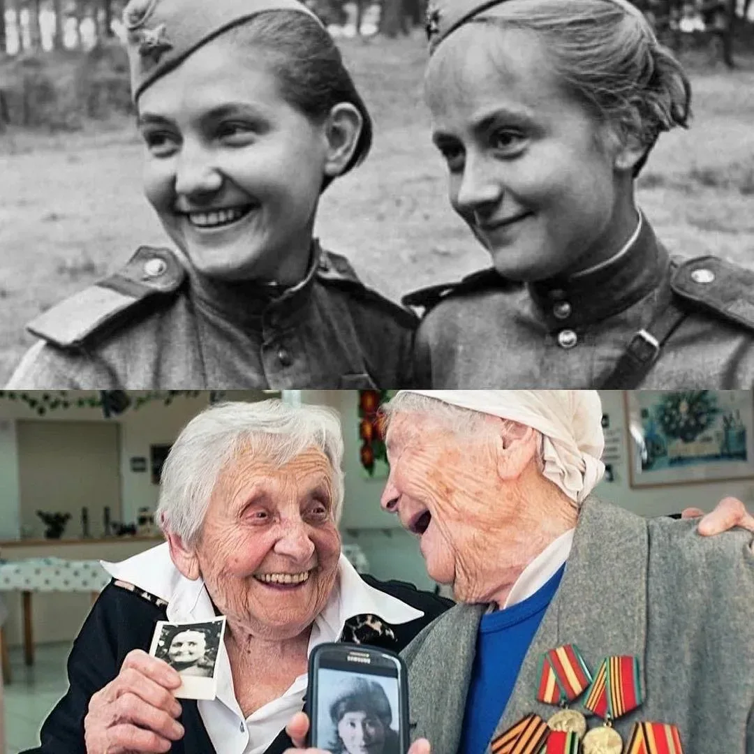 Главное в старости не жалеть ни о чем!☺️  Судя по фото, у них была долгая и счастливая дружба!  Я - 