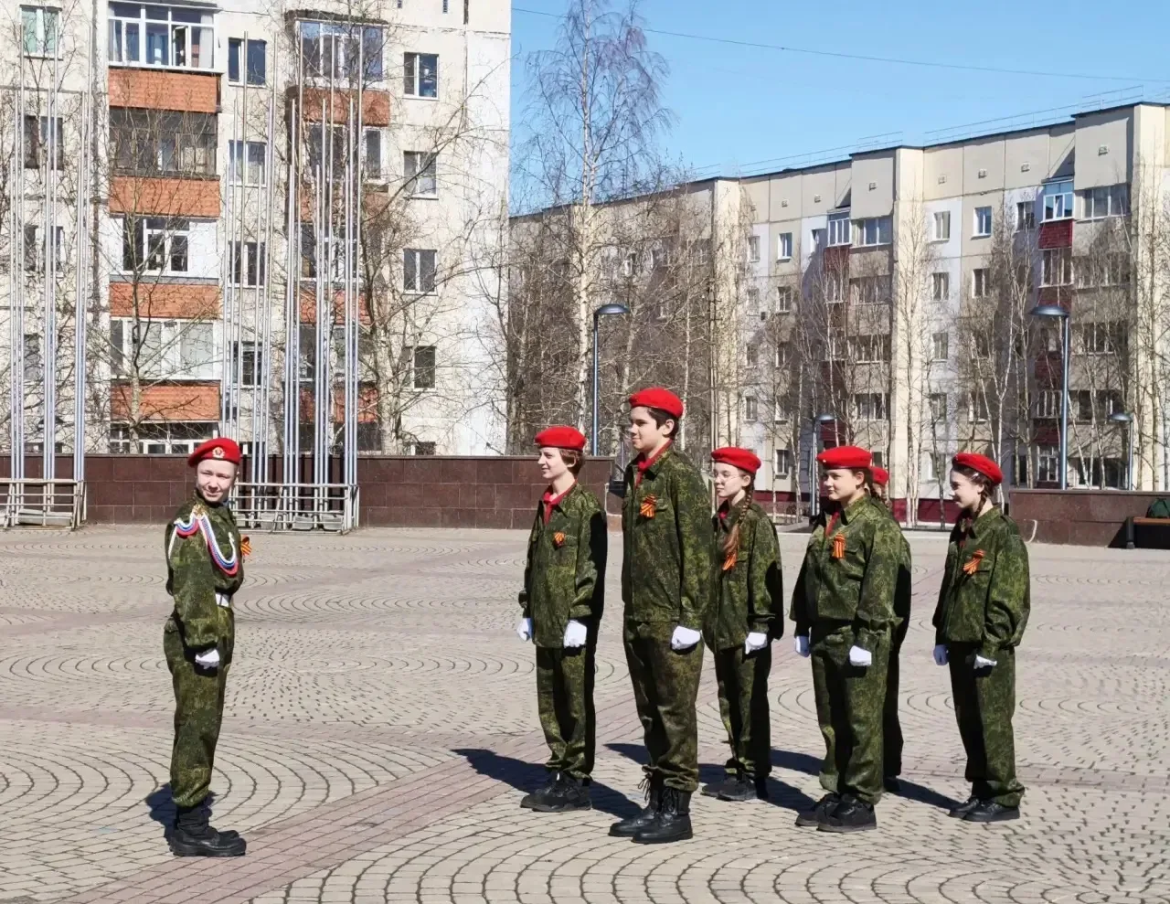 В преддверии Дня Победы, 28 апреля 2026 года, на Мемориале Славы прошел традиционный смотр-конкурс с
