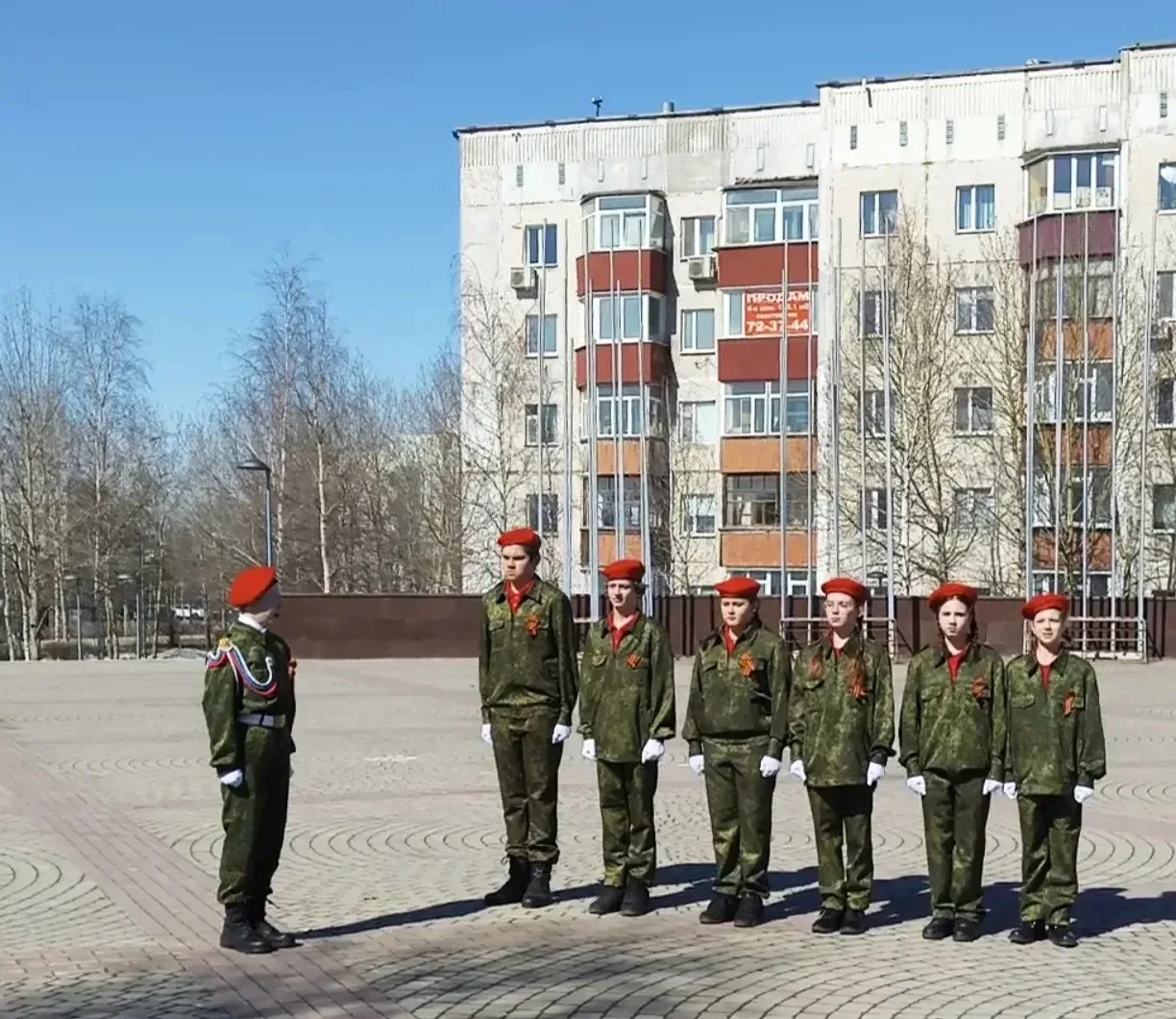 В преддверии Дня Победы, 28 апреля 2026 года, на Мемориале Славы прошел традиционный смотр-конкурс с