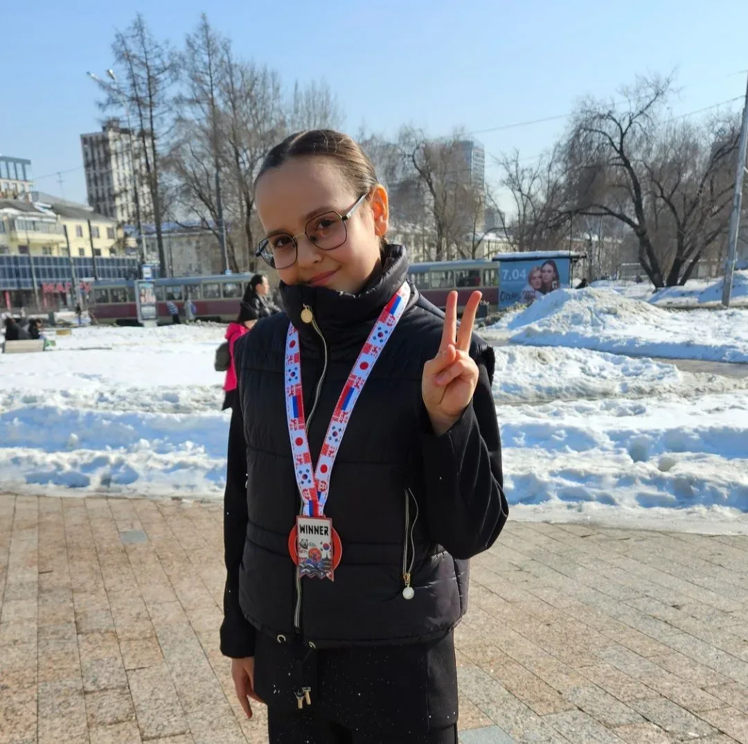 🌟 Гордость нашей школы!  С огромным удовольствием поздравляем ученицу 5В класса Потапову Надежду с б