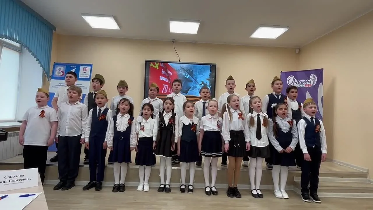 Выступление учащихся в рамках конкурса «Хор Победы»!  С огромным воодушевлением хотим поделиться впе