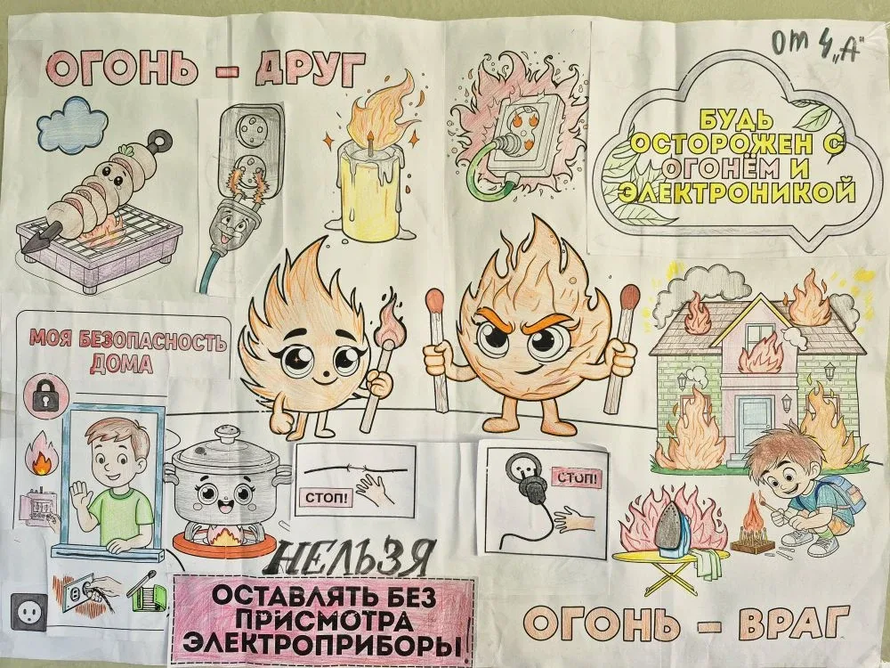 🎨 Завершился творческий конкурс по безопасности!  Подведены итоги конкурса рисунков и плакатов, посв