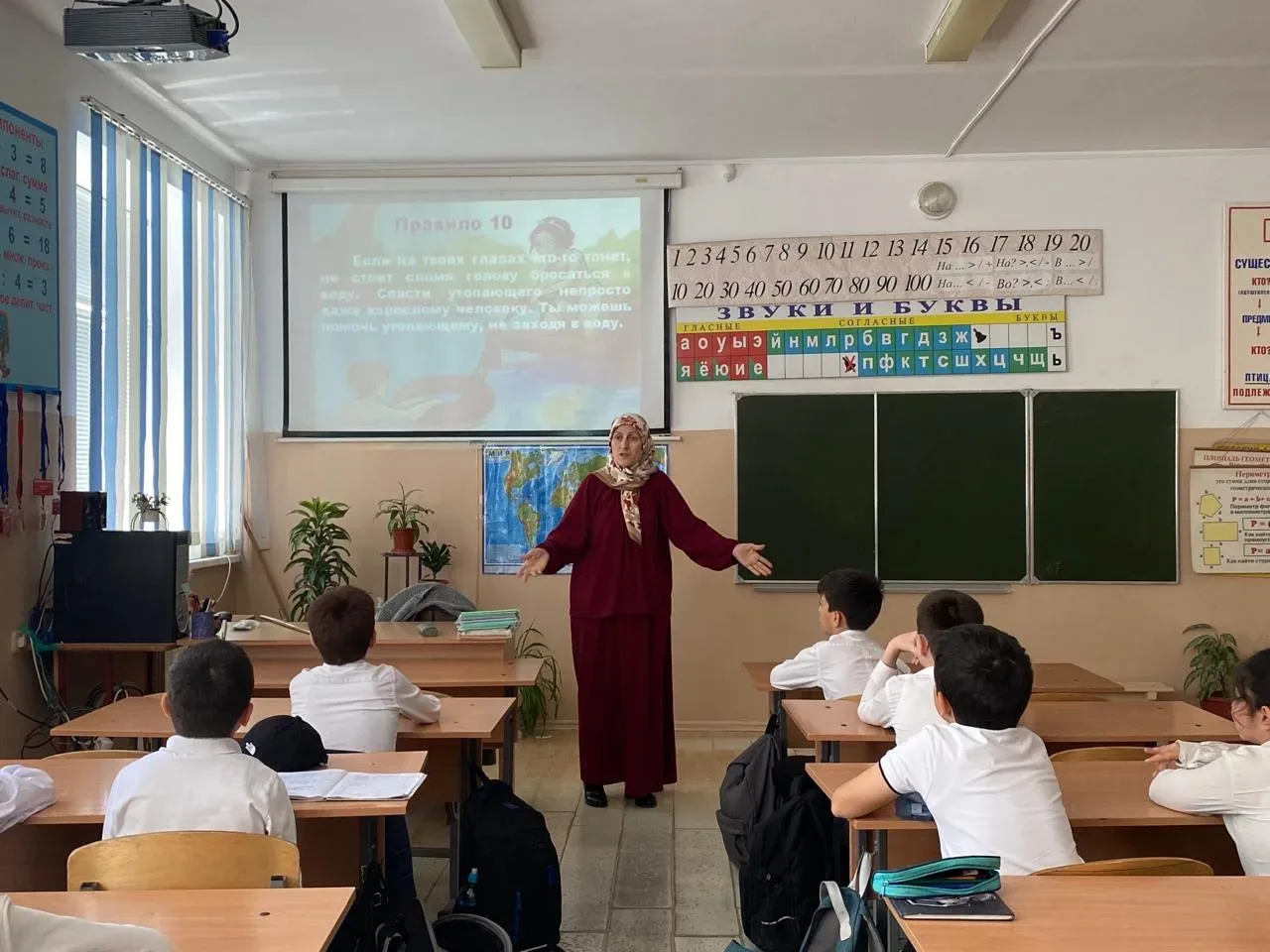 Классный руководитель  4 «А» класса Маммаева А. Р.  провела классный час  «Безопасность на воде» с ц