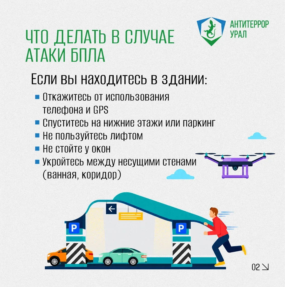 Что делать в случае атаки БПЛА? Как распознать БПЛА и дрон? Смотрите в карточках и памятке ⬆️