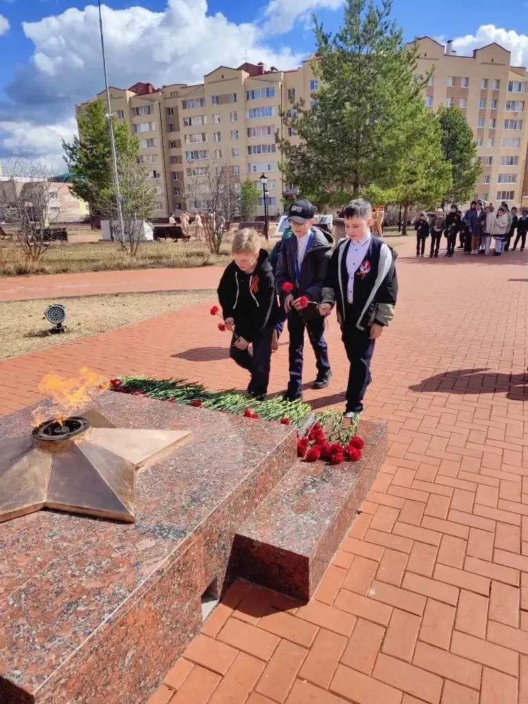 В честь Дня Победы обучающиеся 4Г класса под руководством нашего замечательного классного руководите