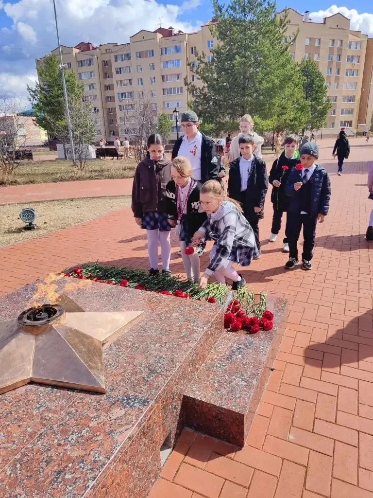 В честь Дня Победы обучающиеся 4Г класса под руководством нашего замечательного классного руководите