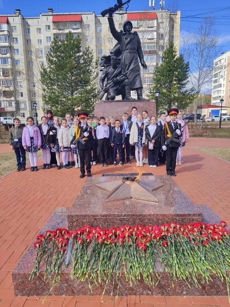 В честь Дня Победы обучающиеся 4Г класса под руководством нашего замечательного классного руководите
