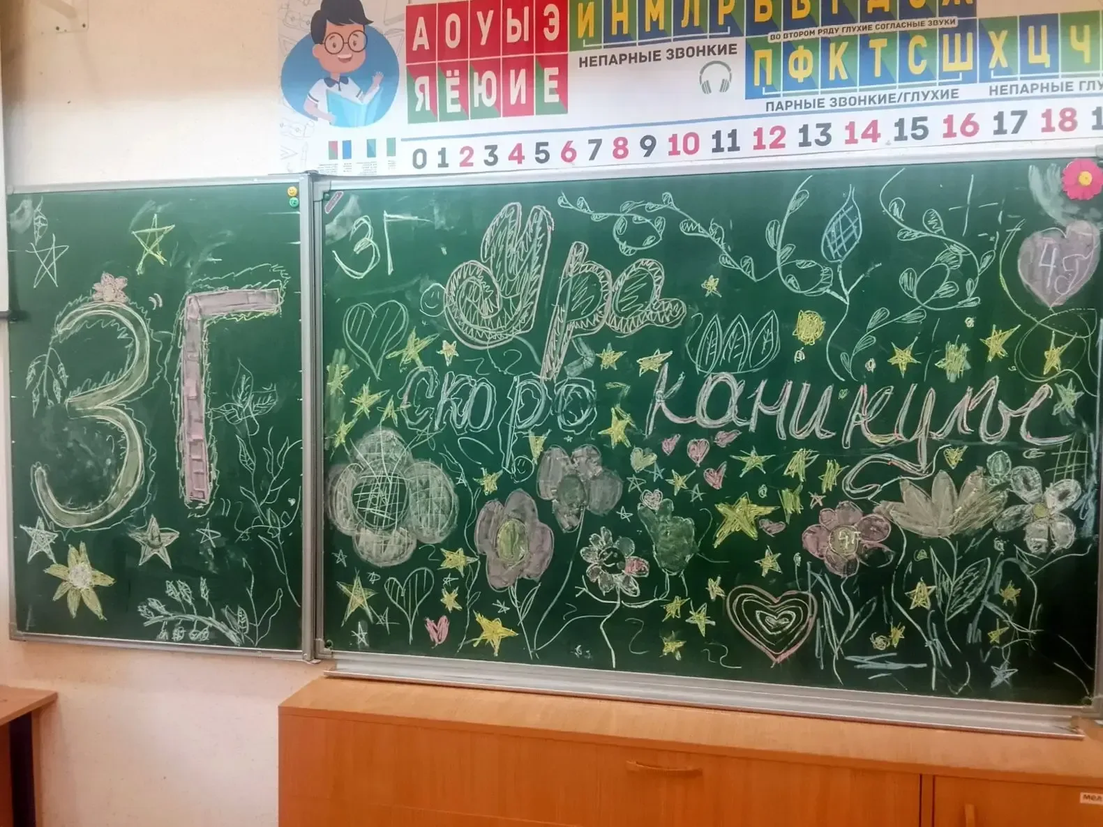 🎉 3 «Г» — сильные и умные! 🎉 В 3 «Г» классе прошёл заключительный классный час, посвящённый окончани