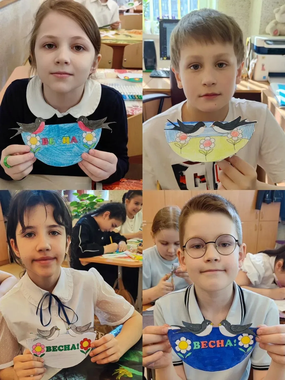 🌸 Весеннее вдохновение: поделки 3Ж класса На уроках технологии ребята из 3Ж класса погрузились в атм