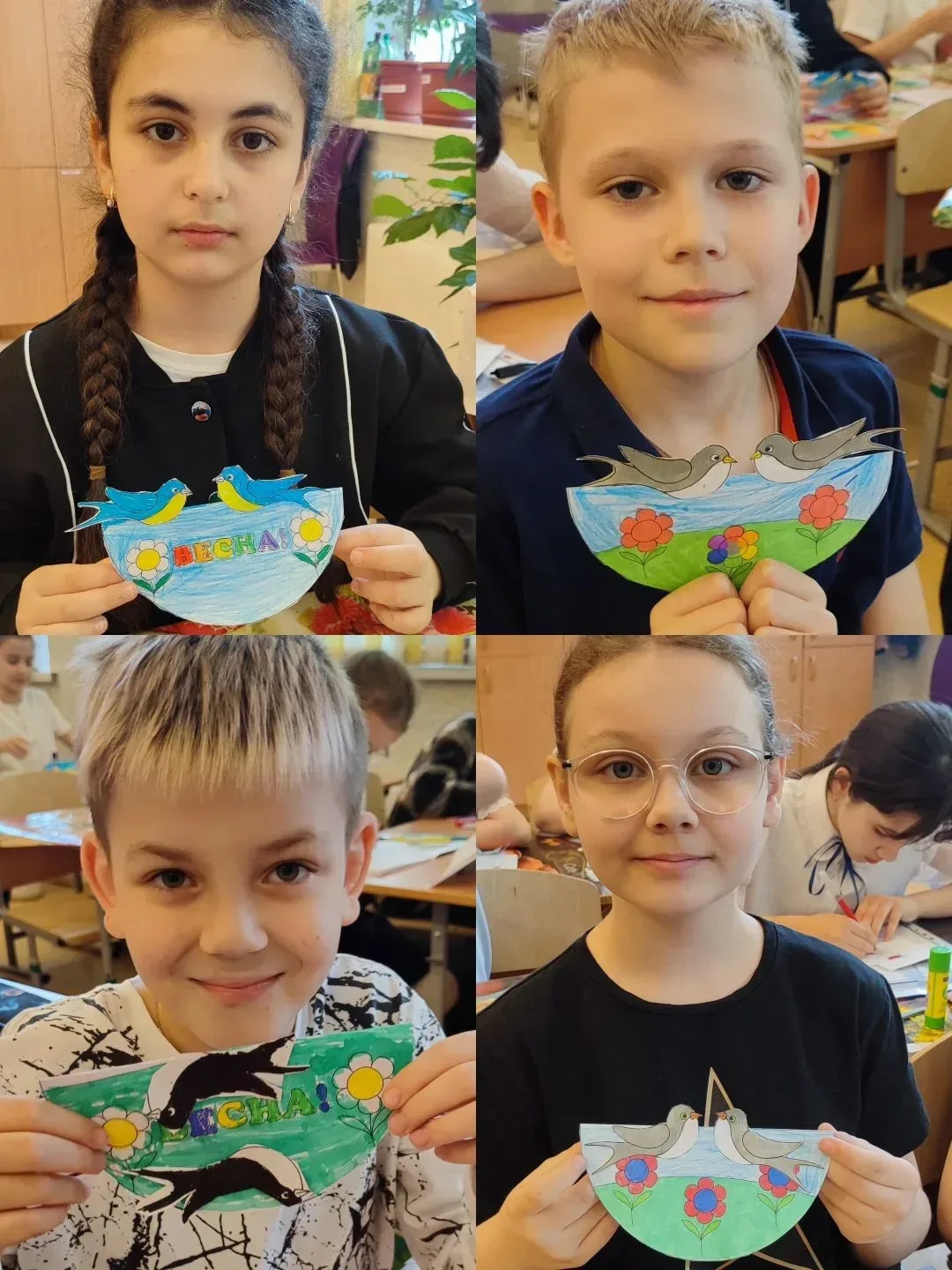 🌸 Весеннее вдохновение: поделки 3Ж класса На уроках технологии ребята из 3Ж класса погрузились в атм
