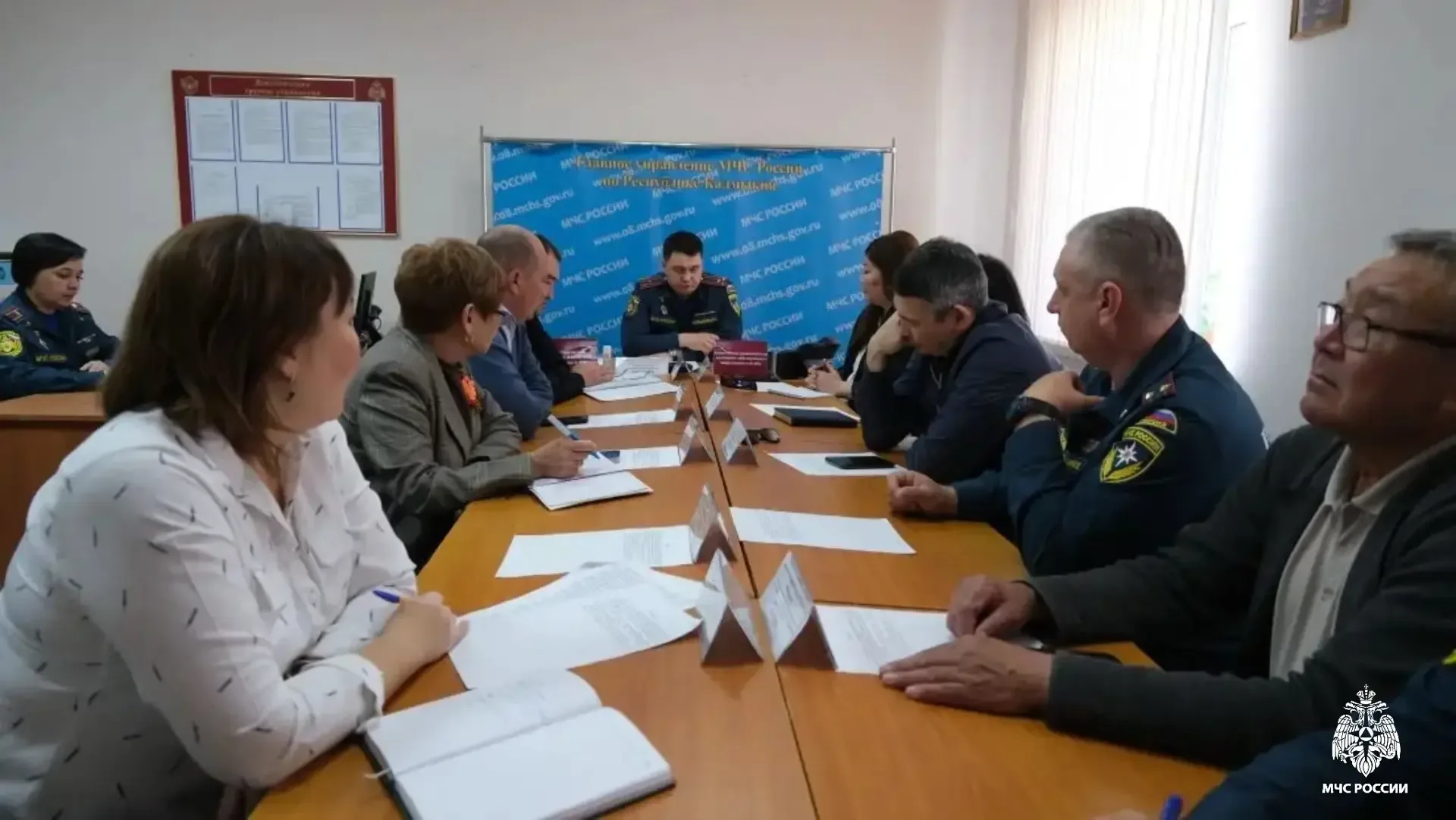 🔹В Главном управлении МЧС России по Республике Калмыкия провели штабную тренировку с органами управл
