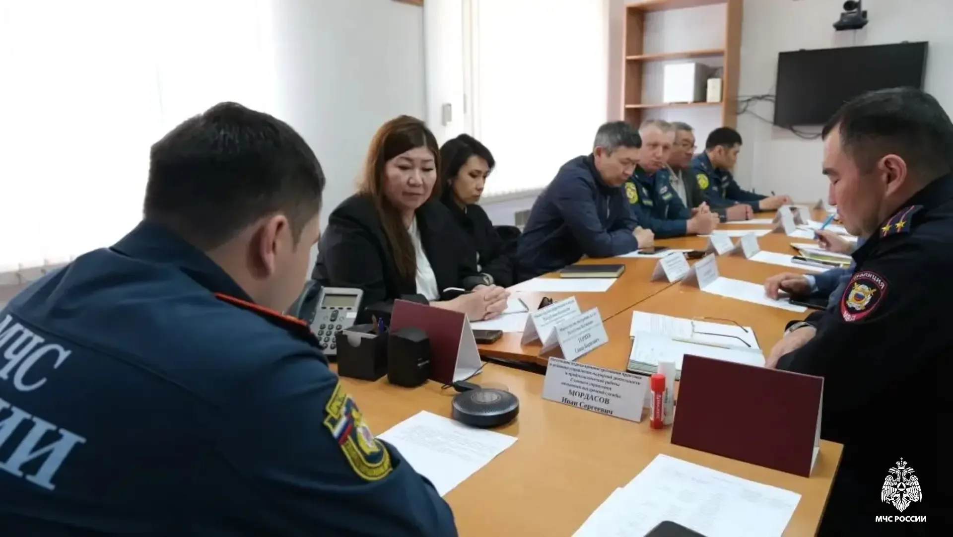 🔹В Главном управлении МЧС России по Республике Калмыкия провели штабную тренировку с органами управл