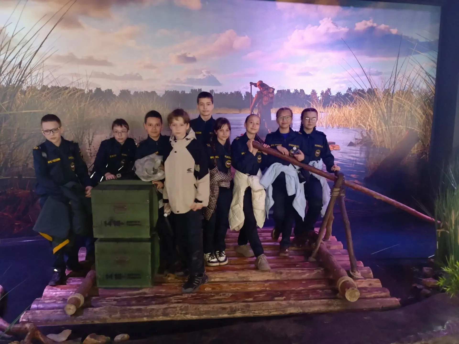 📜 Путешествие в историю: кадеты и школьники на «Дороге памяти»!  Учащиеся 8А, 8Б, 5Г и 5В (кадетског