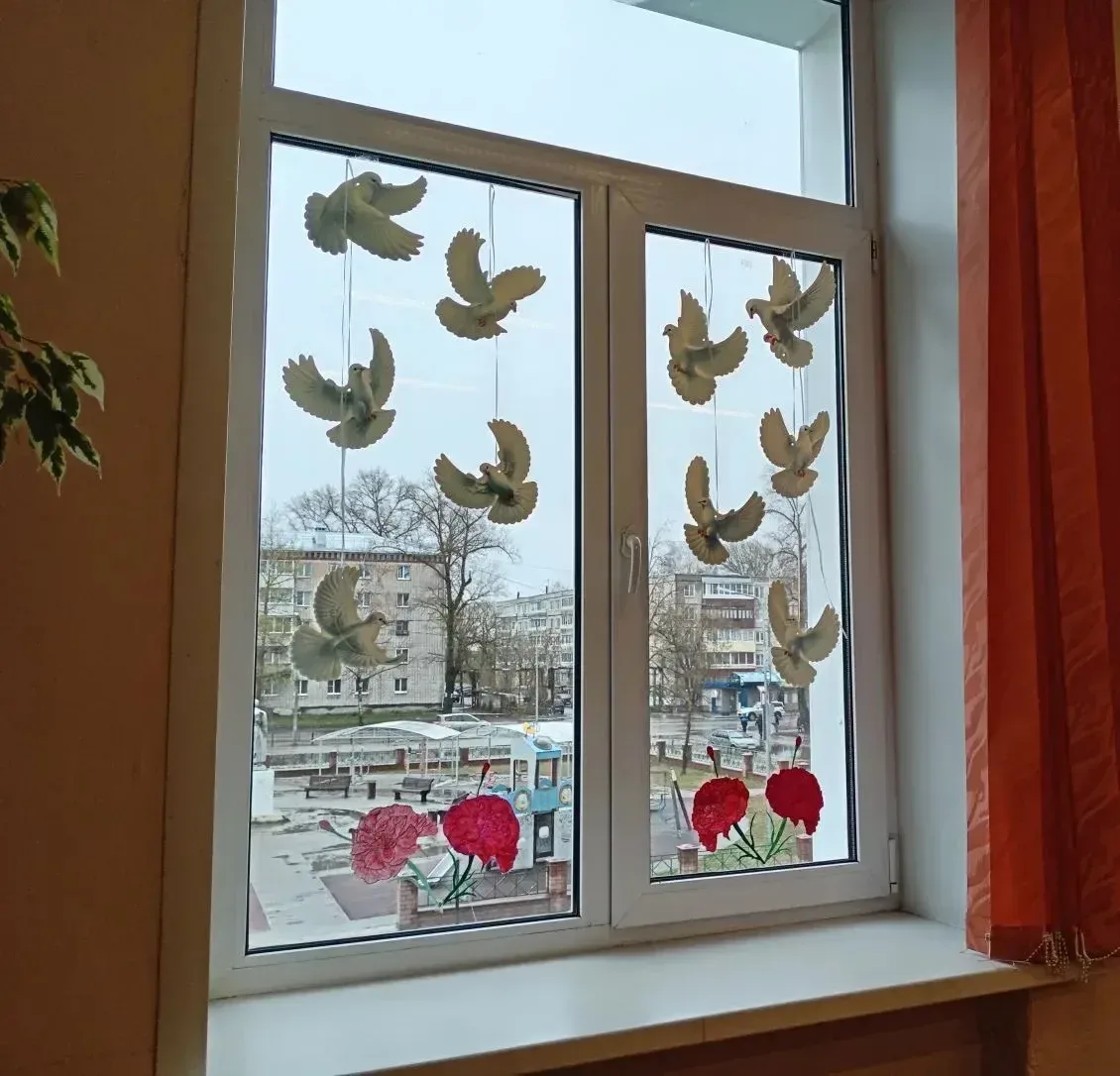 🌷🪟 Окна Победы 🪟🌷  Первые в преддверии Дня Победы присоединились к Всероссийской акции «Окна Победы»
