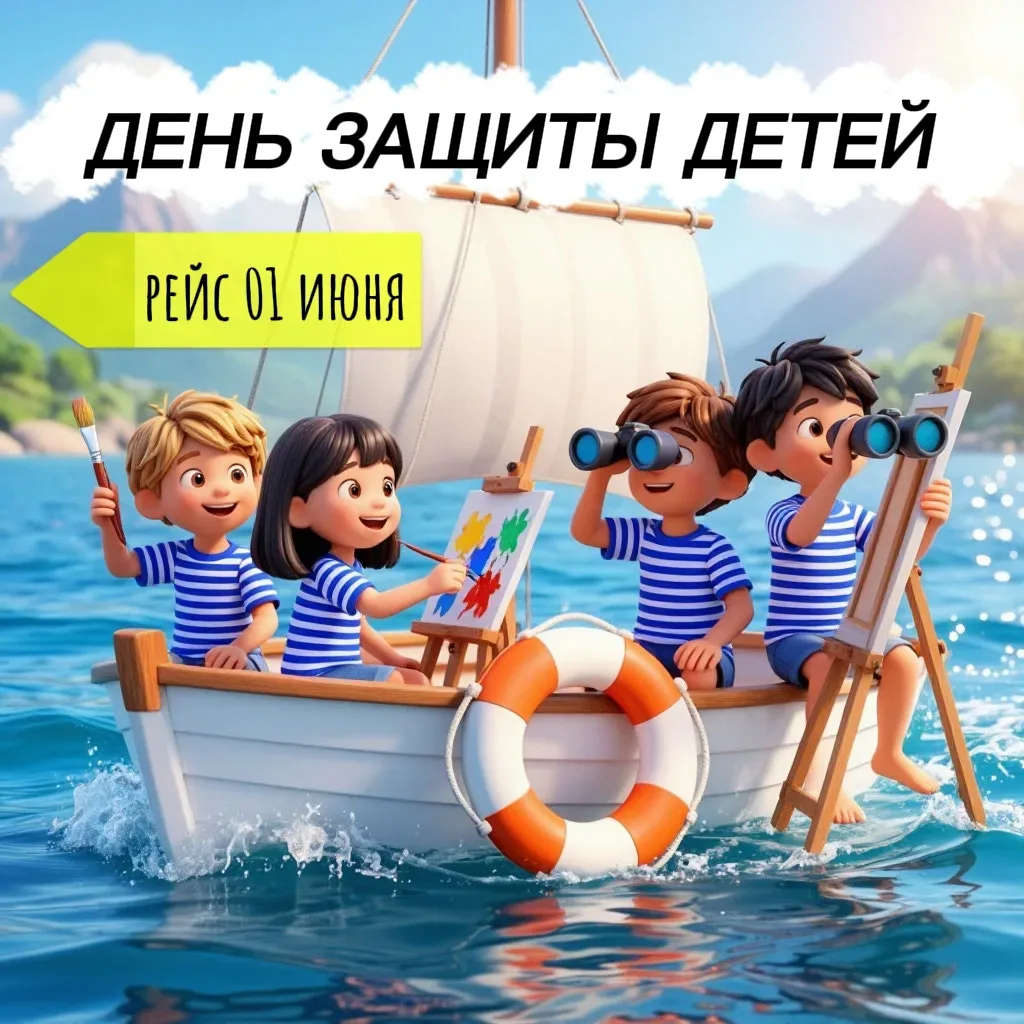 Творческий рейс на День защиты детей! 🌟 Дорогие друзья!  1 июня, в День защиты детей,  компания СахП