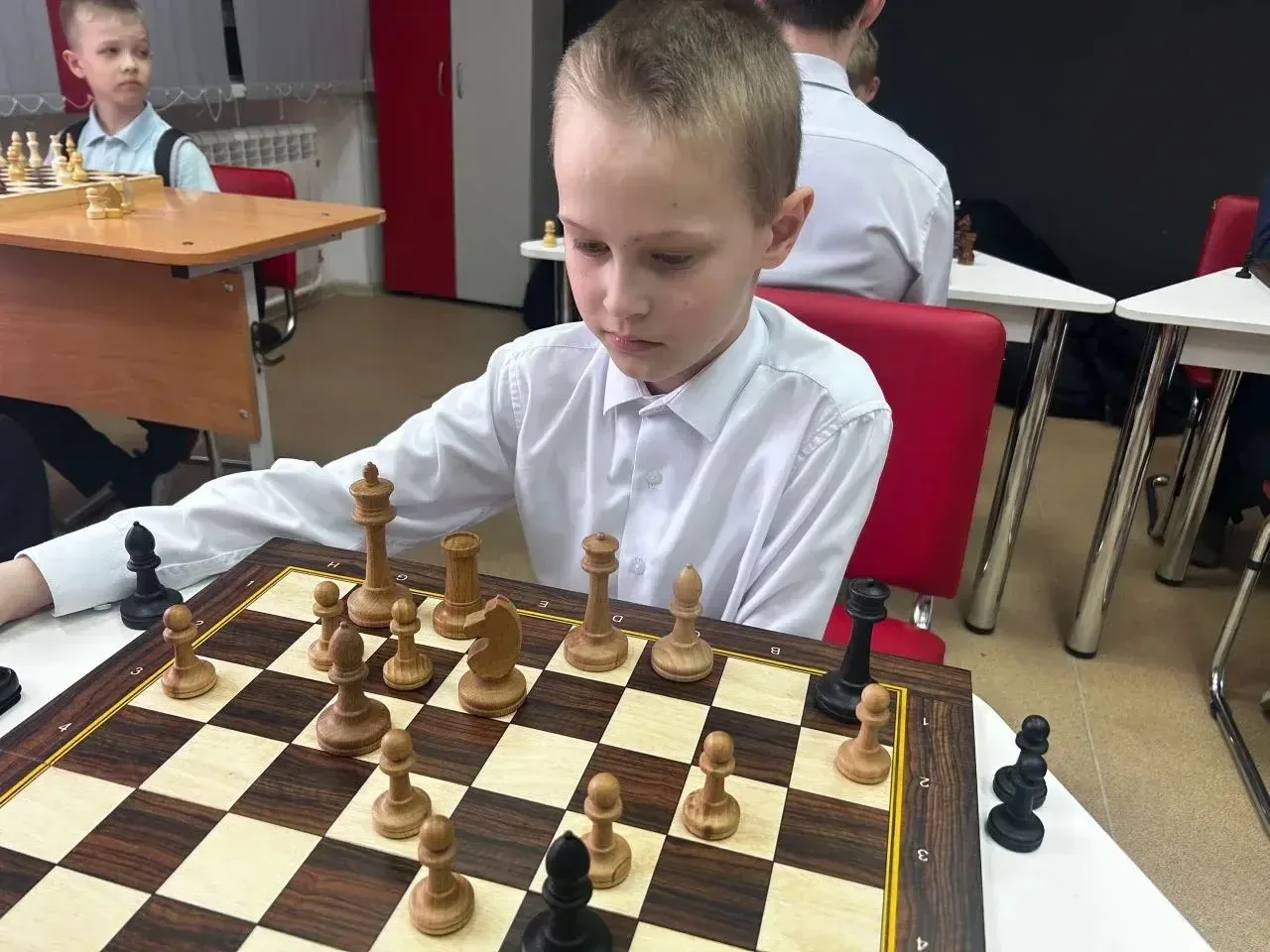 Шахматный турнир♟️  ✨18 мая 2026  шахматисты МАОУ «СОШ № 4 им. Е.А. Жданова» г. Колпашево встречали 
