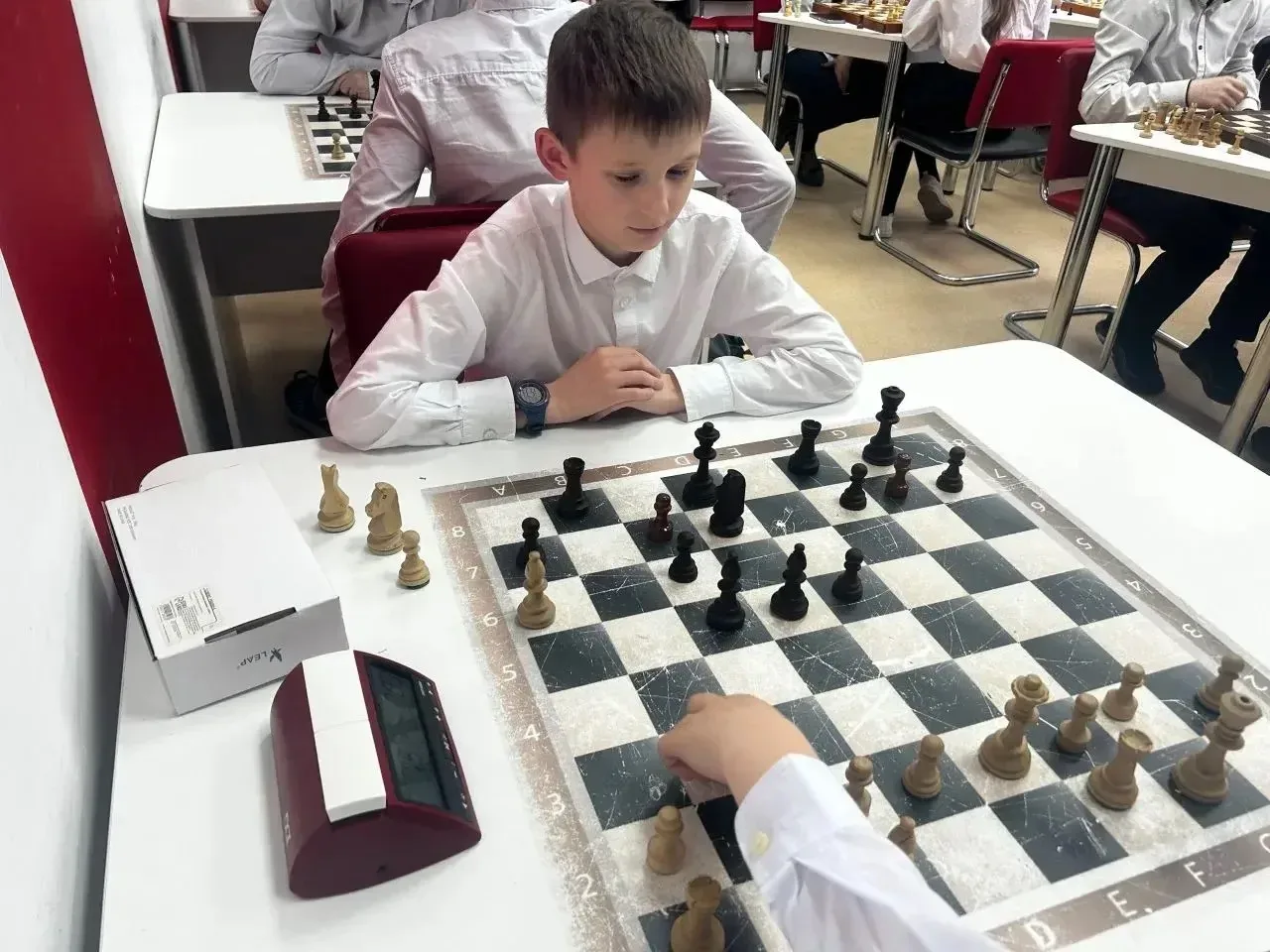 Шахматный турнир♟️  ✨18 мая 2026  шахматисты МАОУ «СОШ № 4 им. Е.А. Жданова» г. Колпашево встречали 