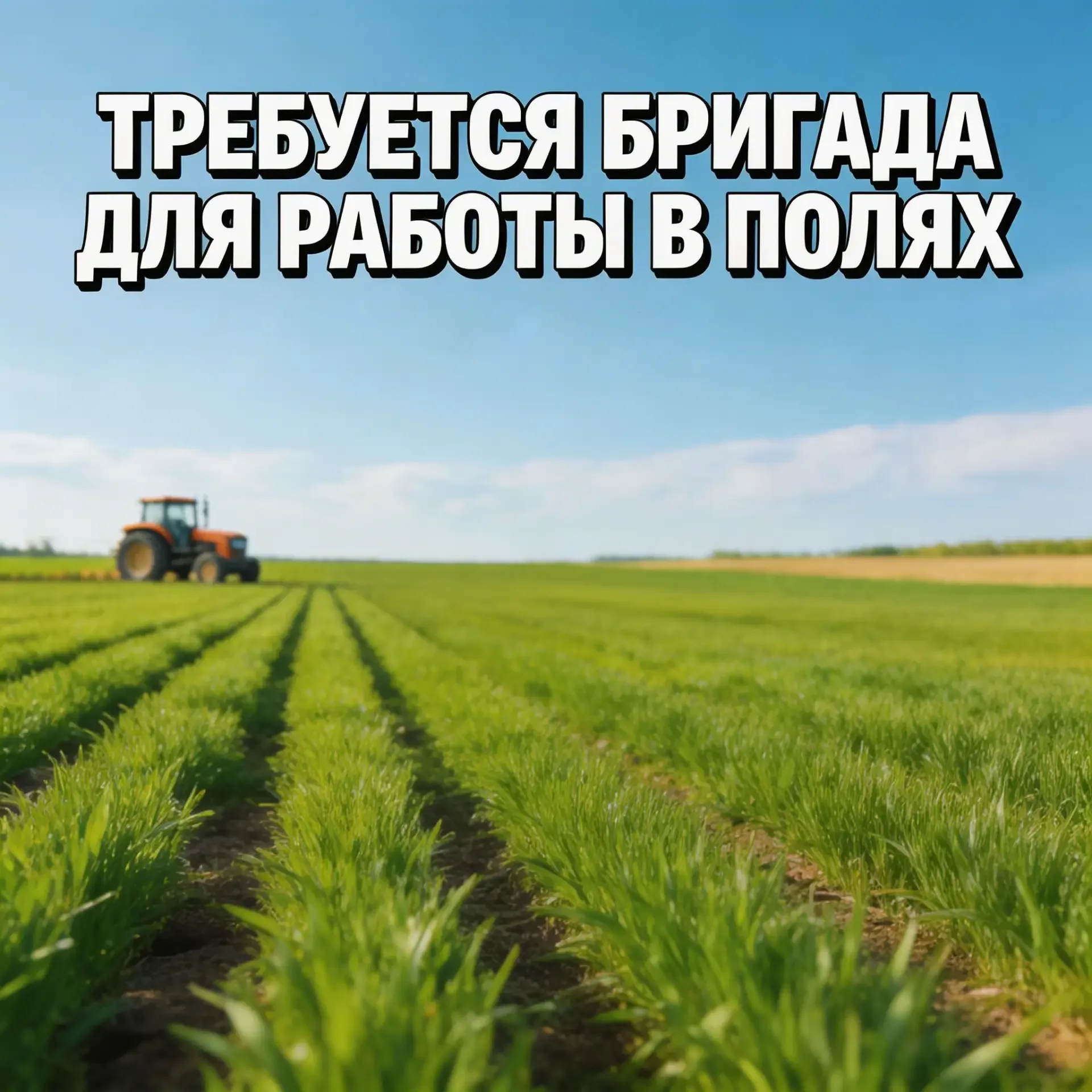 ‼️ Требуются люди для работы в полях.  Обязанности: посадка, уход и сбор урожая, теплицы  Оплата ста