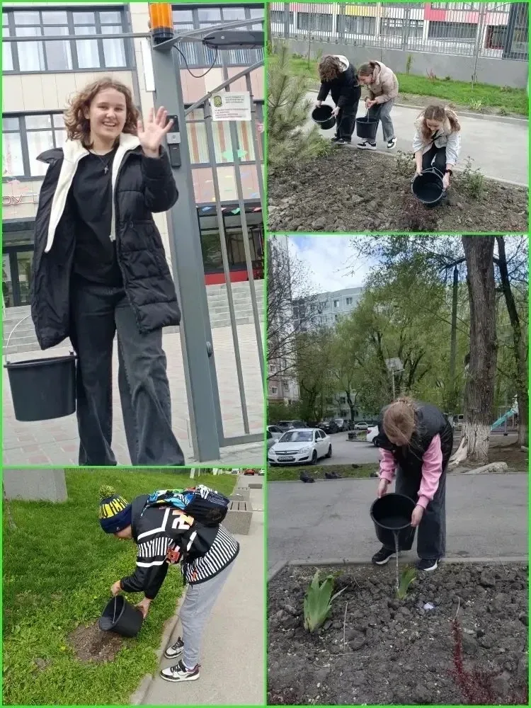 Наши экологи снова на связи! 🌿💧 Сегодня наши неутомимые защитники природы взяли на себя важную мисси