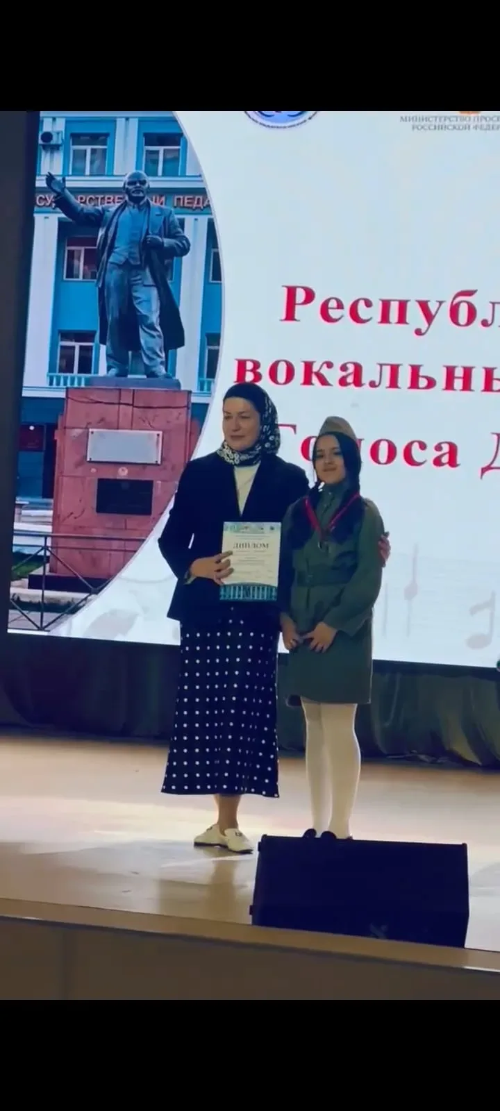 На проходившем республиканском вокальном конкурсе "Голоса Дагестана", Абдулазизова Асия, ученица 4-6