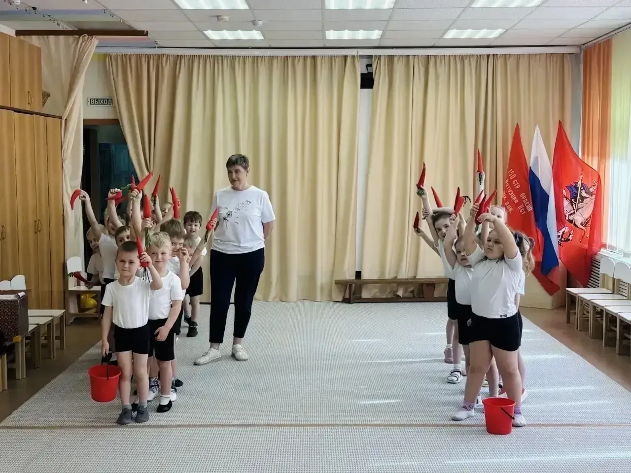 👧🏼Весёлые физкультурные развлечения прошли на наших дошкольных площадках!  🏃🏻‍♀️‍➡️Дети отправились 