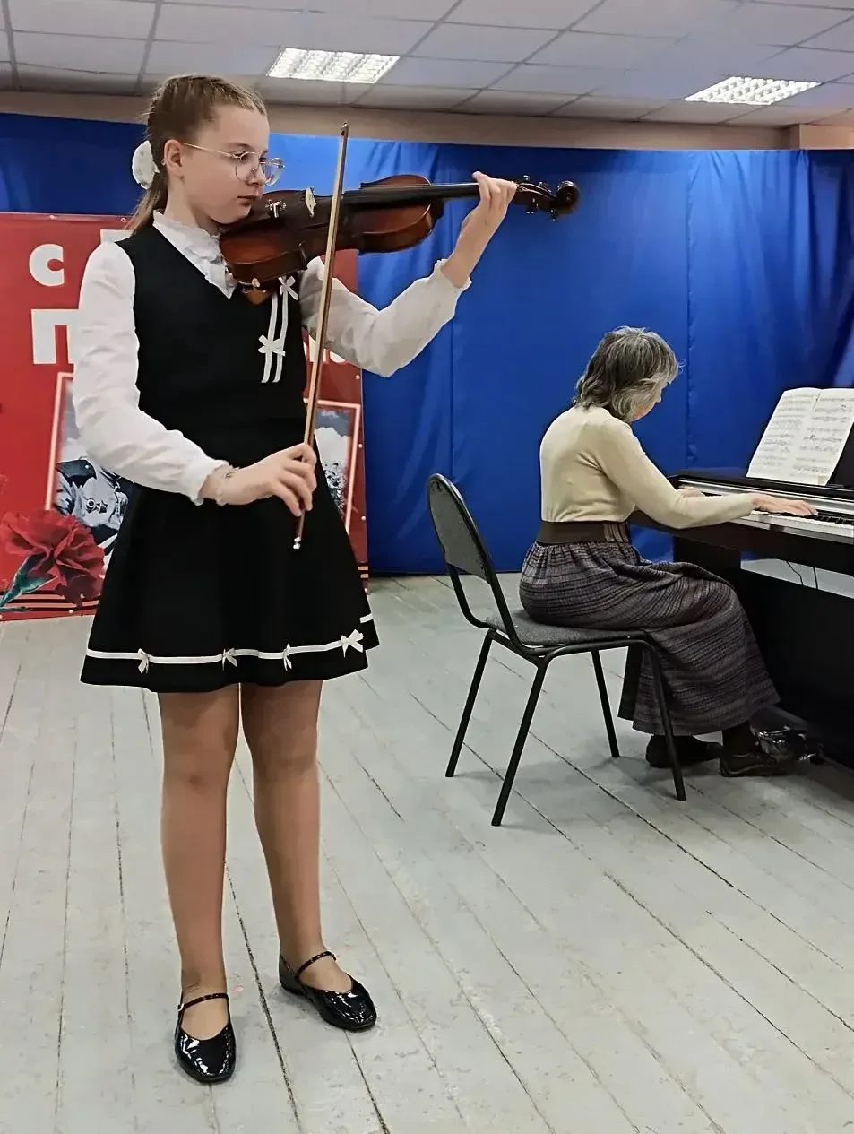 🎶 12 мая в гостях у нашей школы побывали учащиеся и преподаватели Детская музыкальная  школа №9.  На