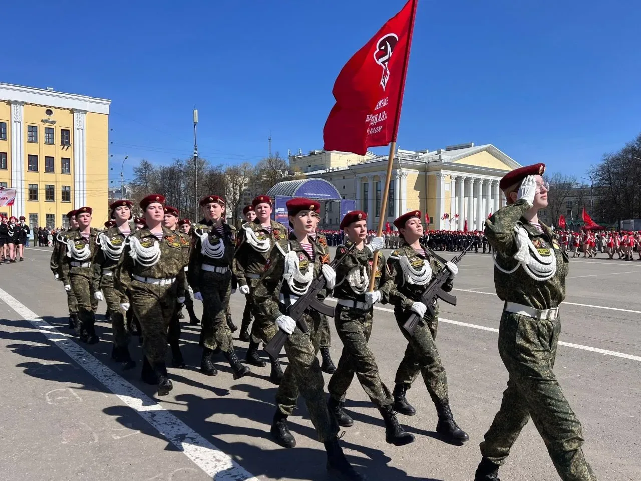 К ПАРАДУ ПОБЕДЫ ГОТОВЫ!  Сегодня 3 мая состоялась генеральная репетиция Парада Победы Юнармейских от