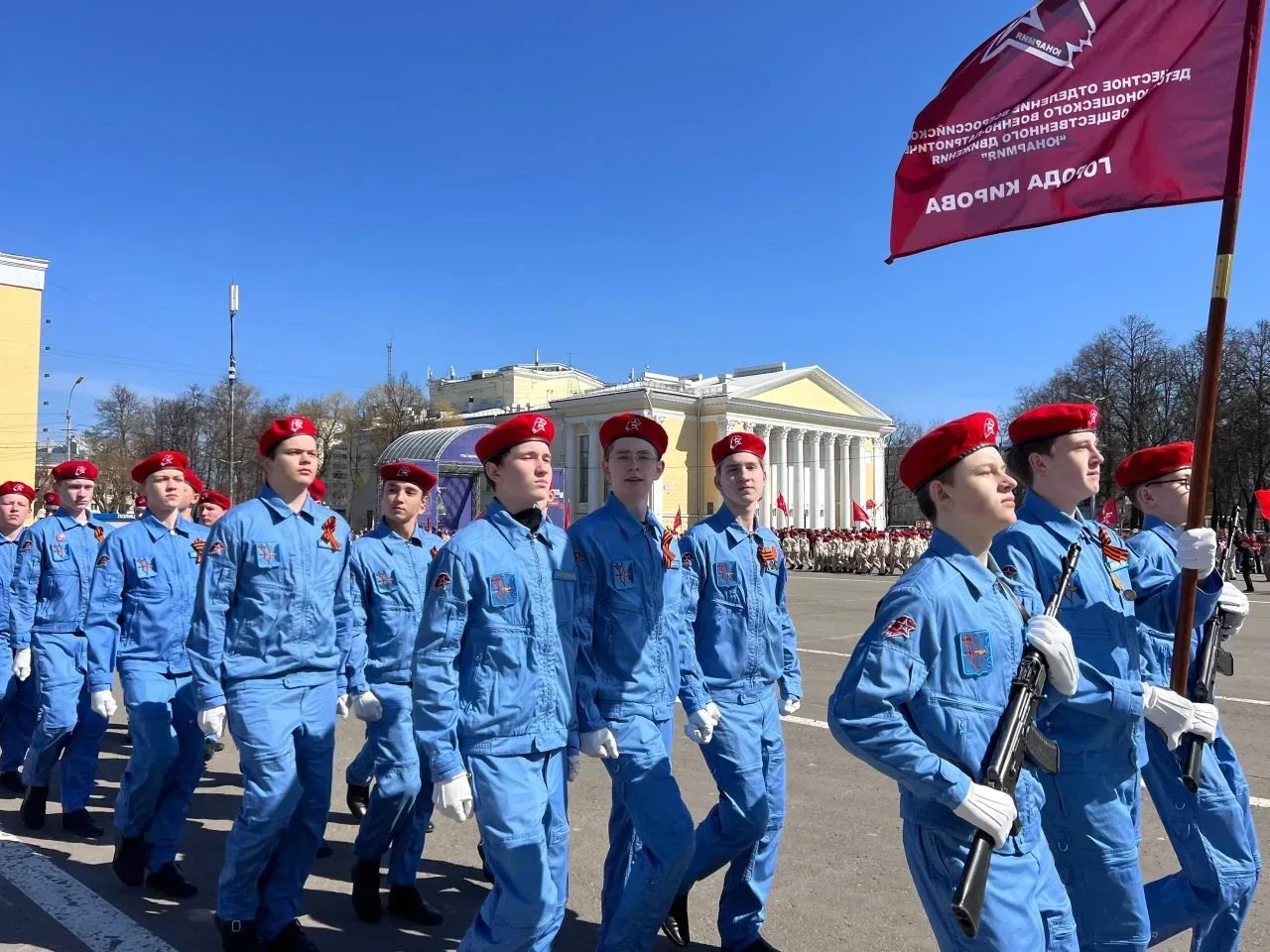К ПАРАДУ ПОБЕДЫ ГОТОВЫ!  Сегодня 3 мая состоялась генеральная репетиция Парада Победы Юнармейских от