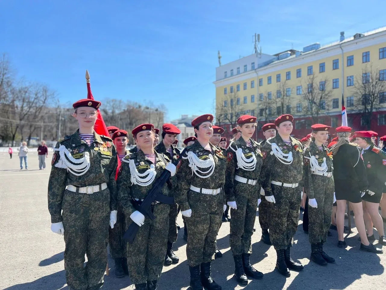 К ПАРАДУ ПОБЕДЫ ГОТОВЫ!  Сегодня 3 мая состоялась генеральная репетиция Парада Победы Юнармейских от