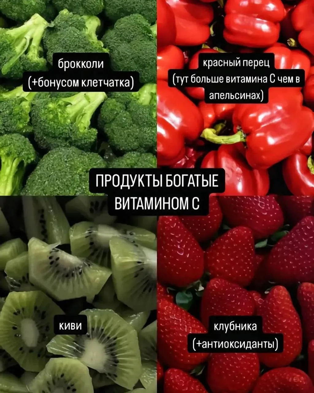 Продукты — рекордсмены по количеству витаминов!  Обязательно сохраните эту полезную памятку!  💪 Spor