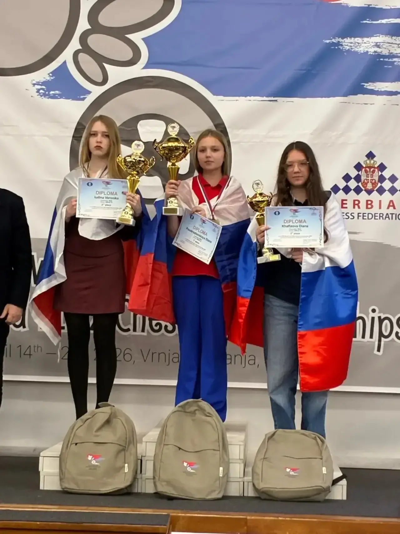 Мировой пьедестал наш! Гордимся Вероникой Юдиной! 🥈♟️  Потрясающие новости прилетели к нам из Сербии