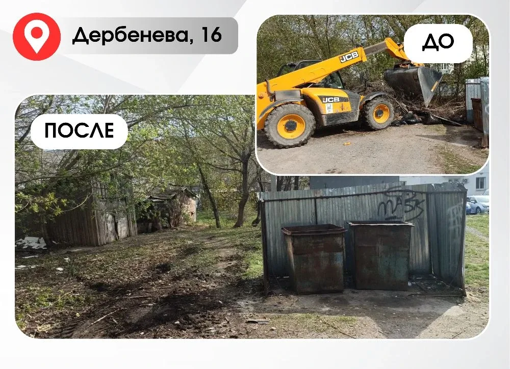 #работы_в_округе  В микрорайонах округа проводятся работы по очистке контейнерных площадок.  ✔️Особо