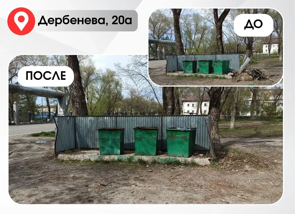 #работы_в_округе  В микрорайонах округа проводятся работы по очистке контейнерных площадок.  ✔️Особо