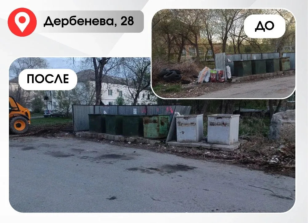 #работы_в_округе  В микрорайонах округа проводятся работы по очистке контейнерных площадок.  ✔️Особо