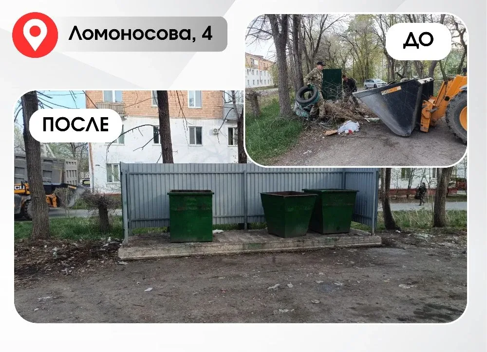 #работы_в_округе  В микрорайонах округа проводятся работы по очистке контейнерных площадок.  ✔️Особо