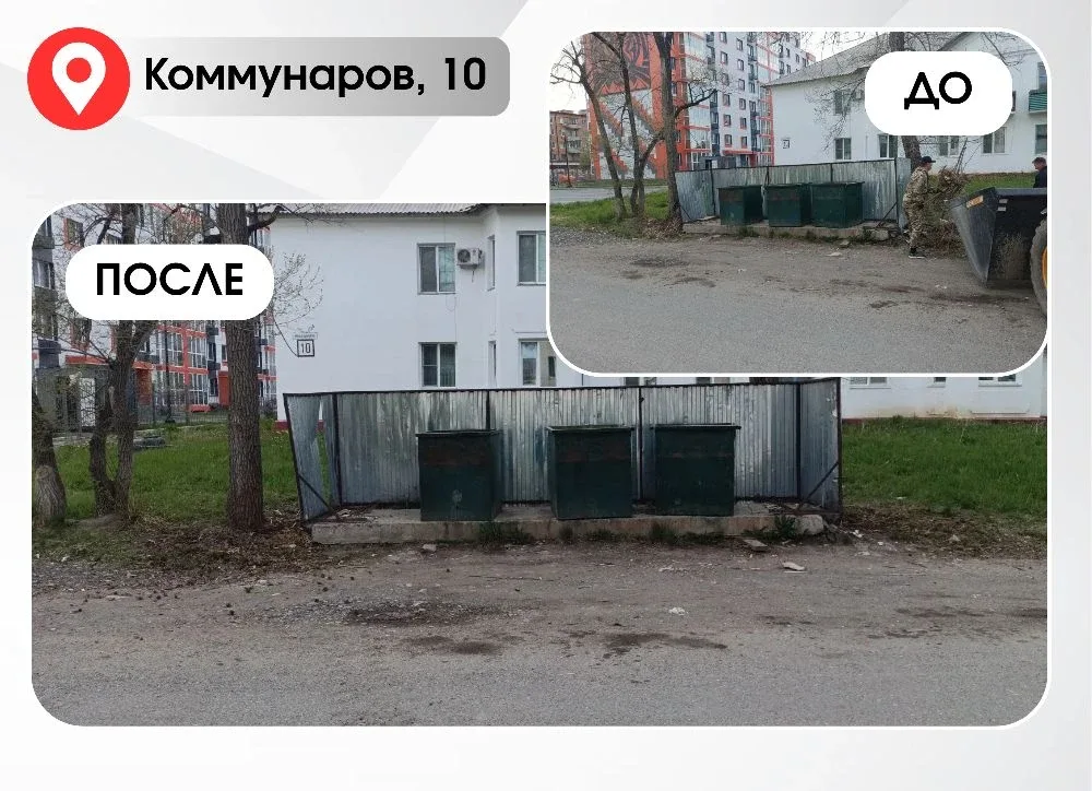 #работы_в_округе  В микрорайонах округа проводятся работы по очистке контейнерных площадок.  ✔️Особо