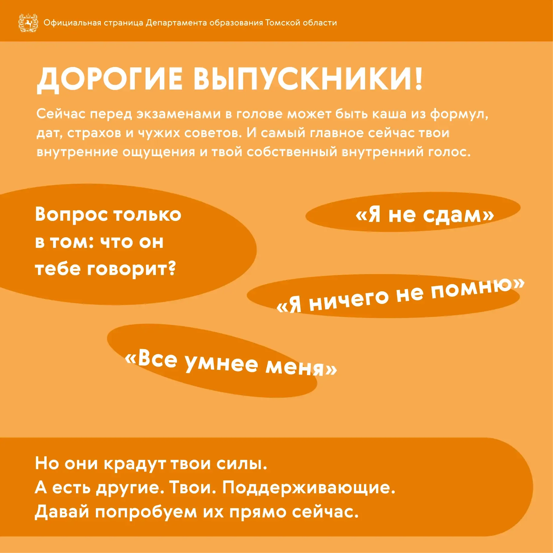 📚 Аффирмации для выпускников перед экзаменами  Поддерживающие фразы помогают снизить тревожность, на
