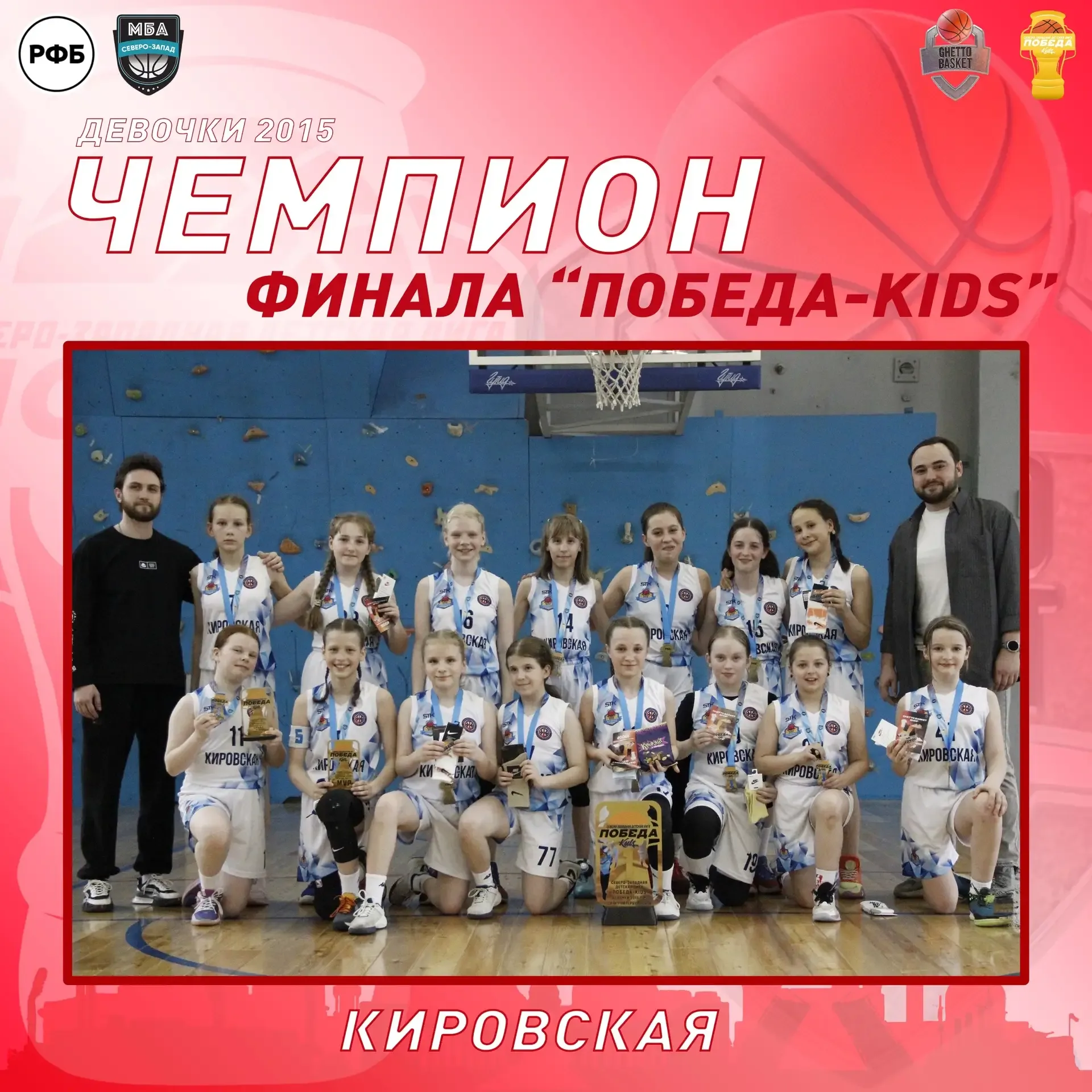 🏀 10-11 мая завершился ежегодный турнир Северо-Западной детской лиги «ПОБЕДА-KIDS» в юной категории 