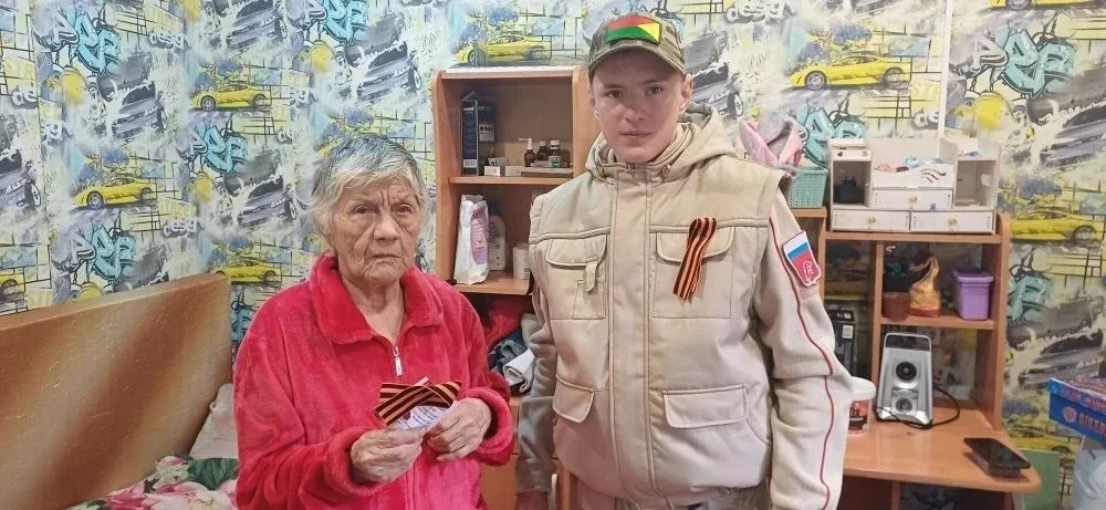 🎗2 мая в п. Ксеньевка прошла акция-поздравление и приглашение на праздничные мероприятия детей войны