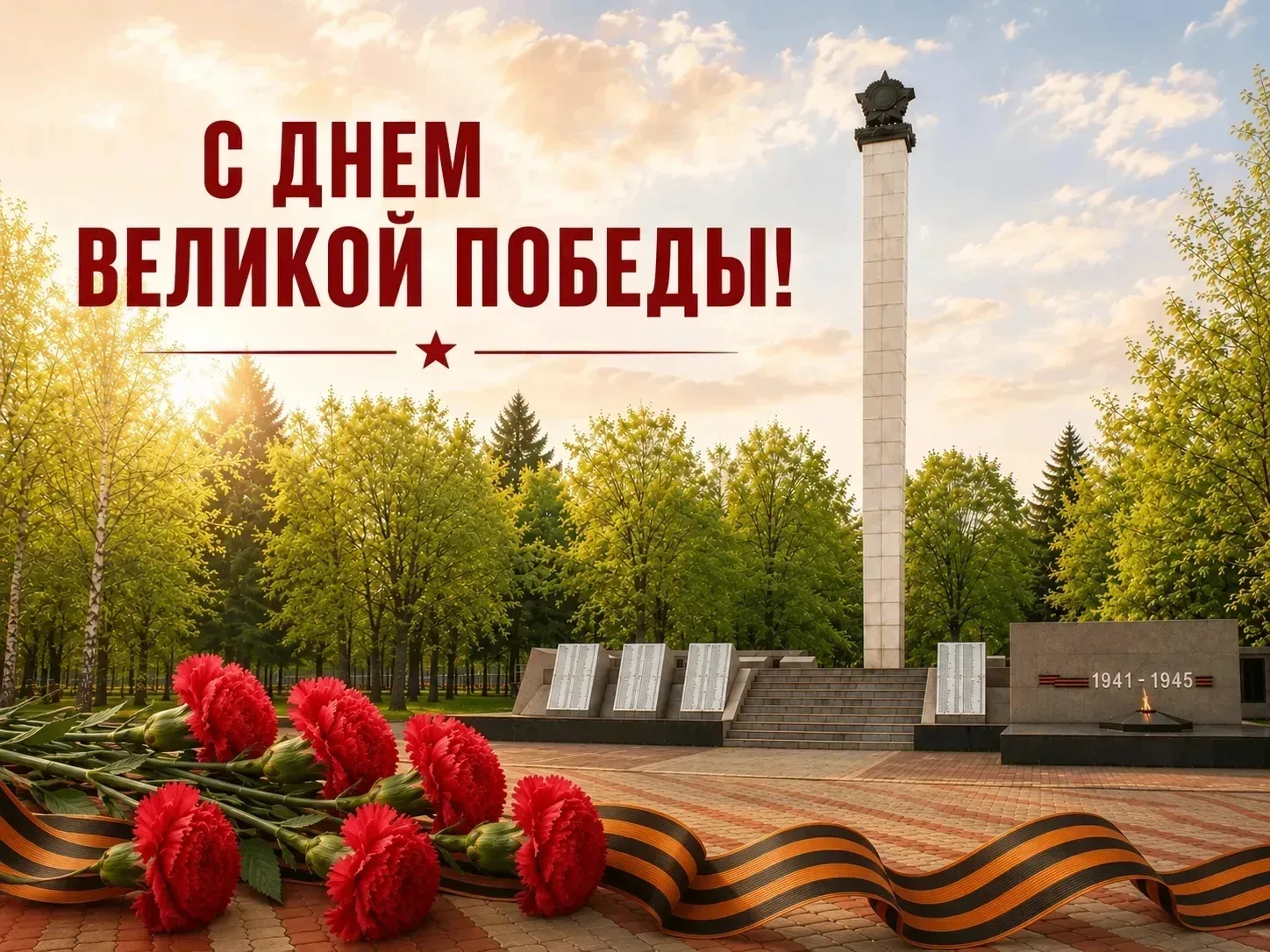 С Днем Победы! В этот великий праздник желаем мирного неба, здоровья, спокойствия и благополучия в с