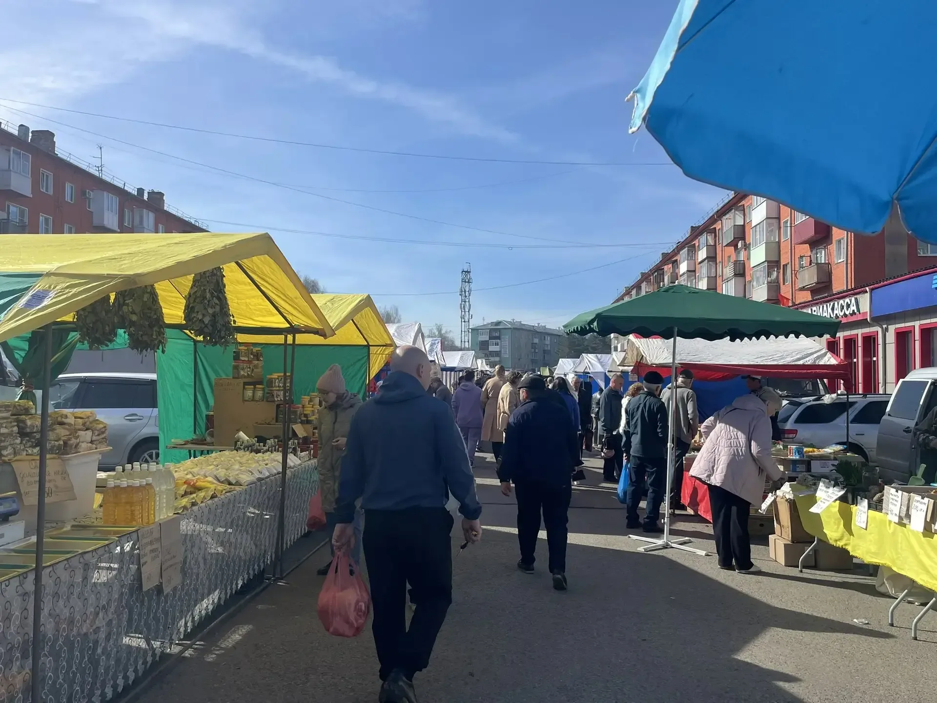 На городской площади проходит традиционная сельскохозяйственная ярмарка 🙌  Производители радуют горо
